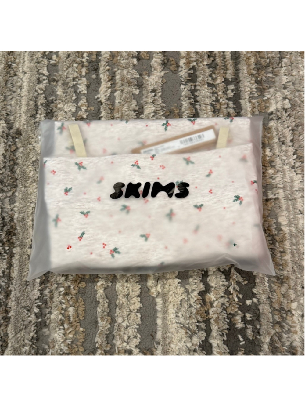 SKIMS Cotton Jersey Cami Oeatmeal Holly Print Size XL SKU726
